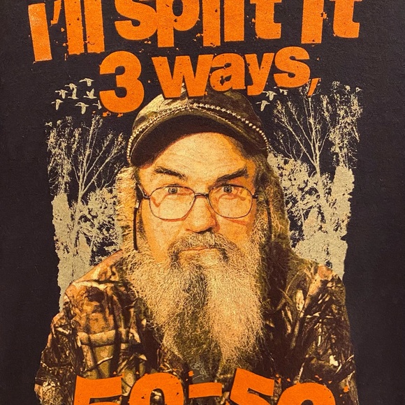 Duck Dynasty "I’ll Split It 3 Ways, 50-50" T-Shirt - Picture 3 of 5